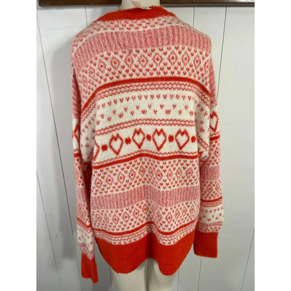 Aerie Flurry Oversized Comfy Soft Crew Neck Sweater in sunburst. Size S NWT